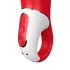 Satisfyer Power Flower - vibrator reîncărcabil impermeabil roșu