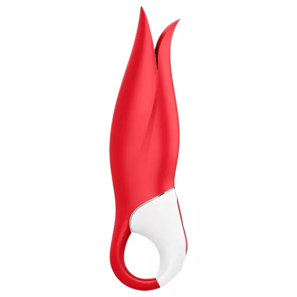 Satisfyer Power Flower - vibrator reîncărcabil impermeabil roșu