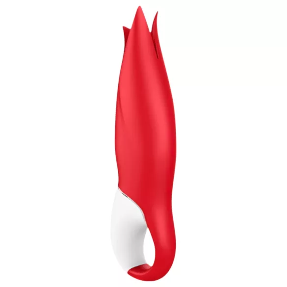 Satisfyer Power Flower - vibrator reîncărcabil impermeabil roșu