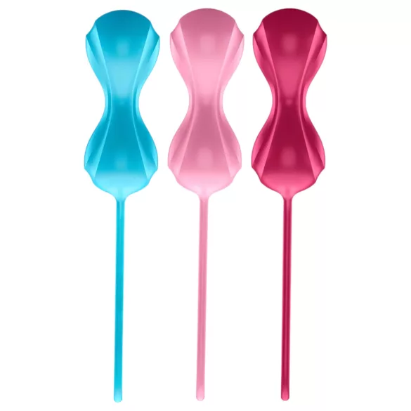 Satisfyer Power Balls - set bile vaginale cu bile mobile - 3 bucăți