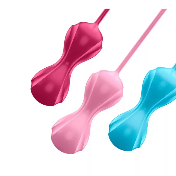 Satisfyer Power Balls - set bile vaginale cu bile mobile - 3 bucăți