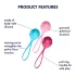 Satisfyer - set bile vaginale tonifiere mușchi pelvieni - 3 piese