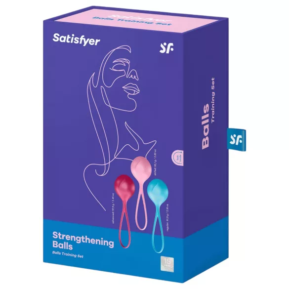 Satisfyer - set bile vaginale tonifiere mușchi pelvieni - 3 piese