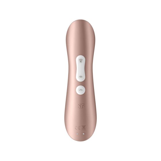 Satisfyer Pro 2+ - Vibrator stimulator de clitoris cu baterie (maro)