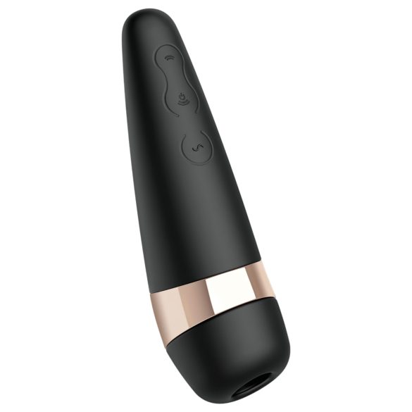 Satisfyer Pro 3+ - vibrator stimulator clitoris impermeabil, reincarcabil, negru