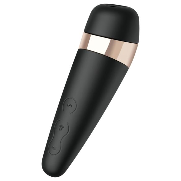 Satisfyer Pro 3+ - vibrator stimulator clitoris impermeabil, reincarcabil, negru