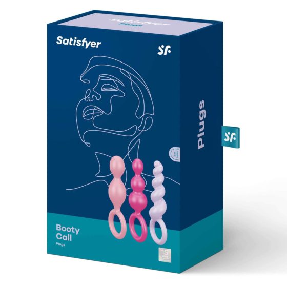 Set de dildo-uri anale Satisfyer Booty Call - colorate (set de 3 bucăți)
