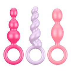   Set de dildo-uri anale Satisfyer Booty Call - colorate (set de 3 bucăți)