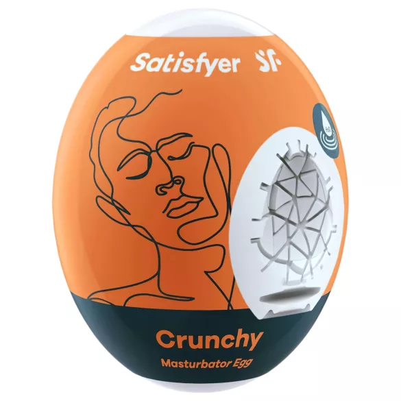 Satisfyer Egg Crunchy - masturbator tip ou - silicon flexibil