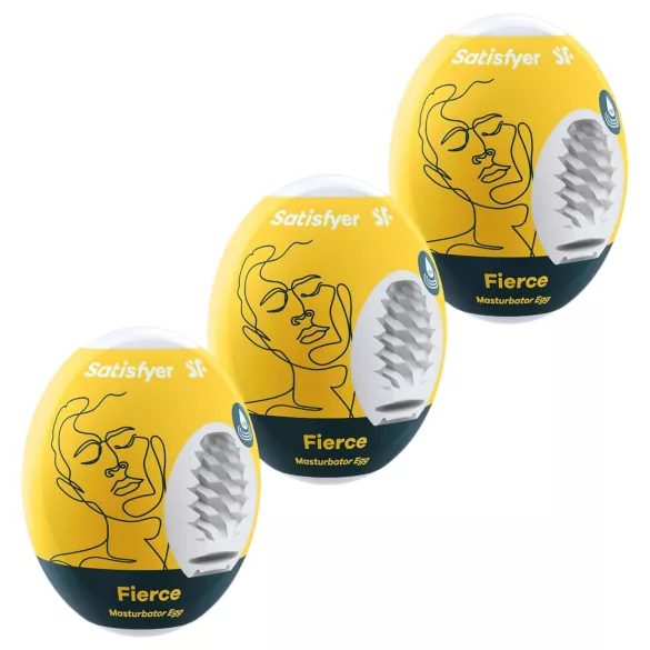 Satisfyer Egg Fierce - set masturbator tip ou - 3 bucăți