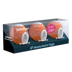   Satisfyer Egg Crunchy - set de ouă pentru masturbare (3 bucăți)