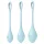 Satisfyer - set bile vaginale geisha - 3 piese - albastru