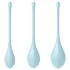Satisfyer - set bile vaginale geisha - 3 piese - albastru
