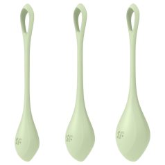 Satisfyer - set bile vaginale geisha - 3 piese - verde