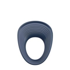   Inel pentru penis vibrat Satisfyer Power Ring - rezistent la apă (gri)
