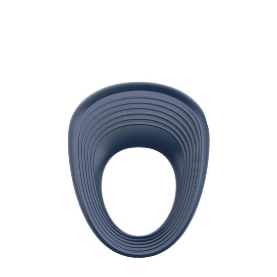 Inel pentru penis vibrat Satisfyer Power Ring - rezistent la apă (gri)