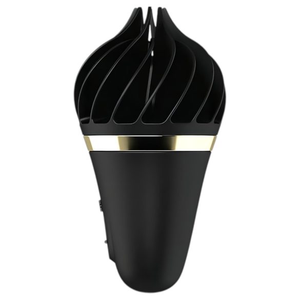 Satisfyer Sweet Treat - vibrator clitoridian rotativ reîncărcabil - negru