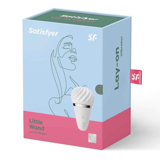 Satisfyer Little Wand - vibrator clitoridian cu baterie (alb)