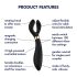 Satisfyer Endless Fun - vibrator de cuplu reîncărcabil și rezistent la apă (negru)