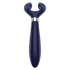   Satisfyer - vibrator pentru cuplu, rechargeabil, rezistent la apă, albastru