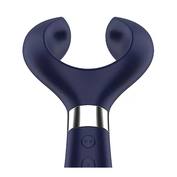 Satisfyer - vibrator pentru cuplu, rechargeabil, rezistent la apă, albastru