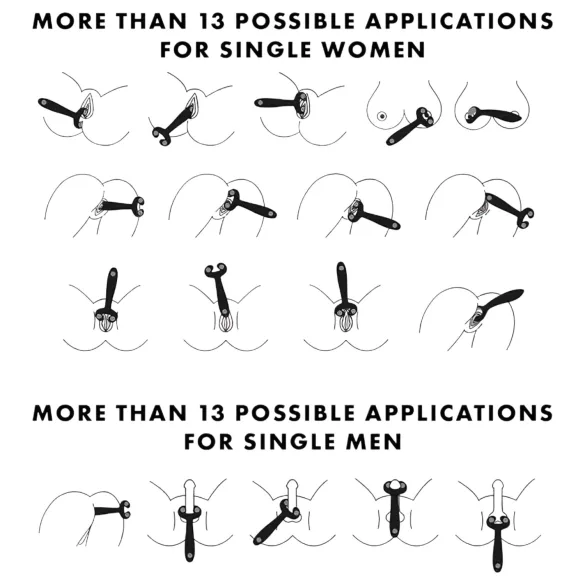 Satisfyer - vibrator pentru cuplu, rechargeabil, rezistent la apă, albastru
