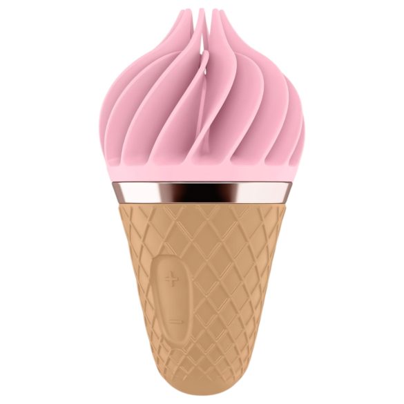 Satisfyer Sweet Treat - vibrator clitoridian rotativ, reincarcabil (roz-maro)