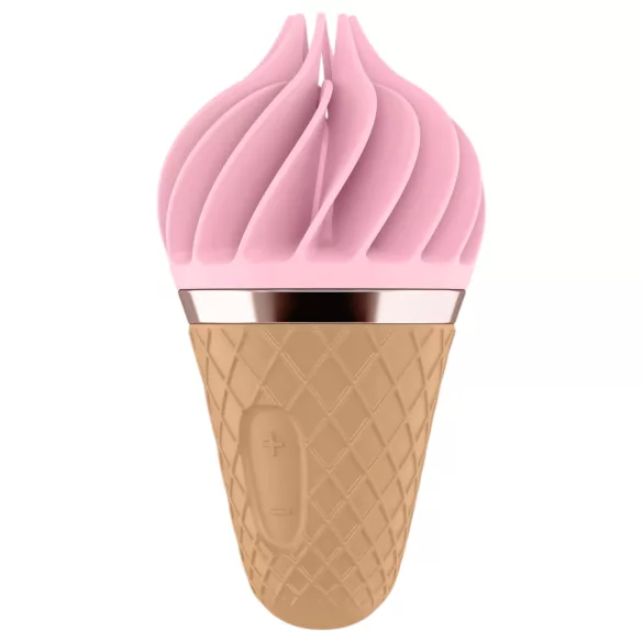 Satisfyer Sweet Treat - vibrator clitoridian rotativ reincarcabil - roz-maro