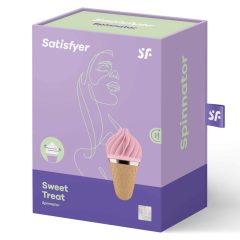   Satisfyer Sweet Treat - vibrator clitoridian rotativ, cu acumulator (roz-maro)