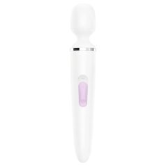   Satisfyer Wand-er Woman - vibrator masaj rezistent la apă (alb)