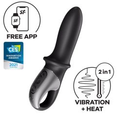   Satisfyer Hot Passion - vibrator anal inteligent cu încălzire (negru)
