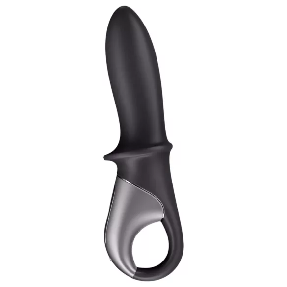Satisfyer Hot Passion - vibrator anal inteligent cu încălzire - negru