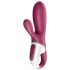 Satisfyer Hot Bunny - Vibrator cu încălzire și braț inteligent pentru clitoris (roșu)