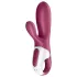 Satisfyer Hot Bunny - vibrator încălzitor cu braț pentru clitoris controlat prin aplicație (roșu)