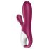 Satisfyer Hot Bunny - Vibrator cu încălzire și braț inteligent pentru clitoris (roșu)