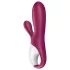 Satisfyer Hot Bunny - vibrator încălzitor cu braț pentru clitoris controlat prin aplicație (roșu)