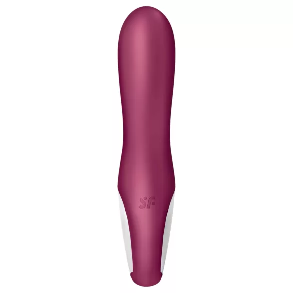 Satisfyer Hot Bunny - vibrator încălzitor cu braț pentru clitoris controlat prin aplicație (roșu)