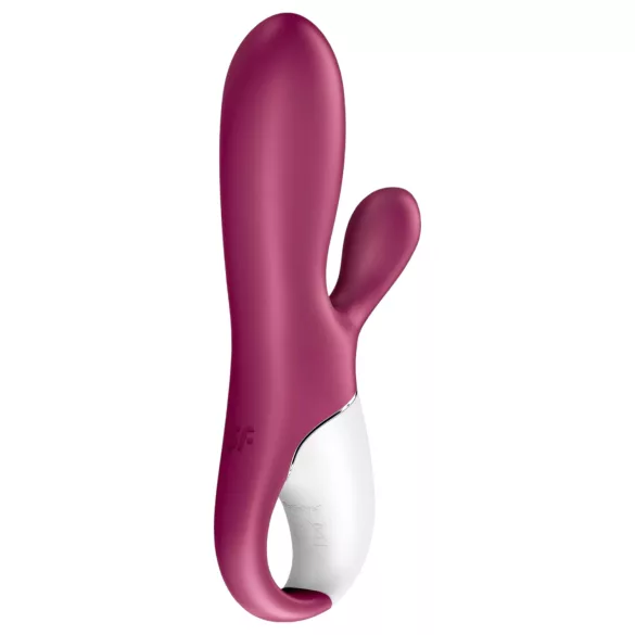 Satisfyer Hot Bunny - vibrator încălzitor cu braț pentru clitoris controlat prin aplicație (roșu)