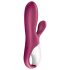 Satisfyer Hot Bunny - Vibrator cu încălzire și braț inteligent pentru clitoris (roșu)