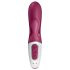 Satisfyer Hot Bunny - Vibrator cu încălzire și braț inteligent pentru clitoris (roșu)