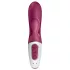 Satisfyer Hot Bunny - vibrator încălzitor cu braț pentru clitoris controlat prin aplicație (roșu)