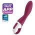 Satisfyer Heated Thrill - vibrator smart cu încălzire - roșu