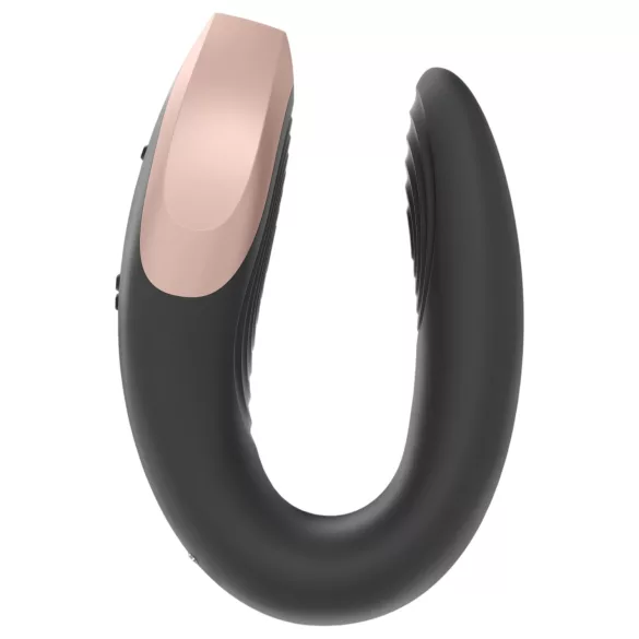 Satisfyer Double Love - vibrator pentru cuplu controlat prin aplicație - negru