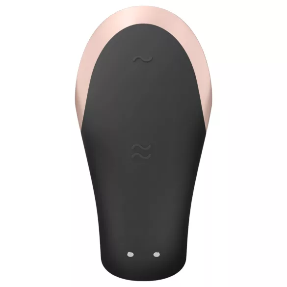 Satisfyer Double Love - vibrator pentru cuplu controlat prin aplicație - negru