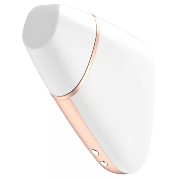 Satisfyer Love Triangle - Stimulator clitoridian cu unde de aer controlat prin aplicație (alb)