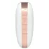 Satisfyer Love Triangle - Stimulator clitoridian cu unde de aer controlat prin aplicație (alb)