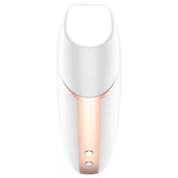 Satisfyer Love Triangle - Stimulator clitoridian cu unde de aer controlat prin aplicație (alb)