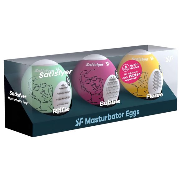 Set Satisfyer Egg RBF - Masturbatoare ou (3 buc)