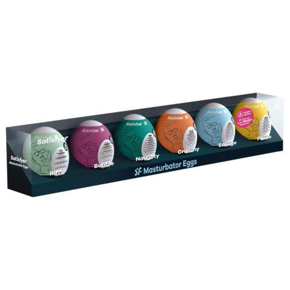 Satisfyer Egg Set - set masturbatoare ou - 6 bucăți
