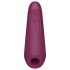 Satisfyer Curvy 1+ - vibrator clitoris cu pulsații aeriene inteligent - roșu